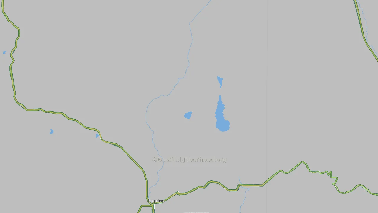 Nespelem Community, WA Map of Noise Levels in Nespelem Community