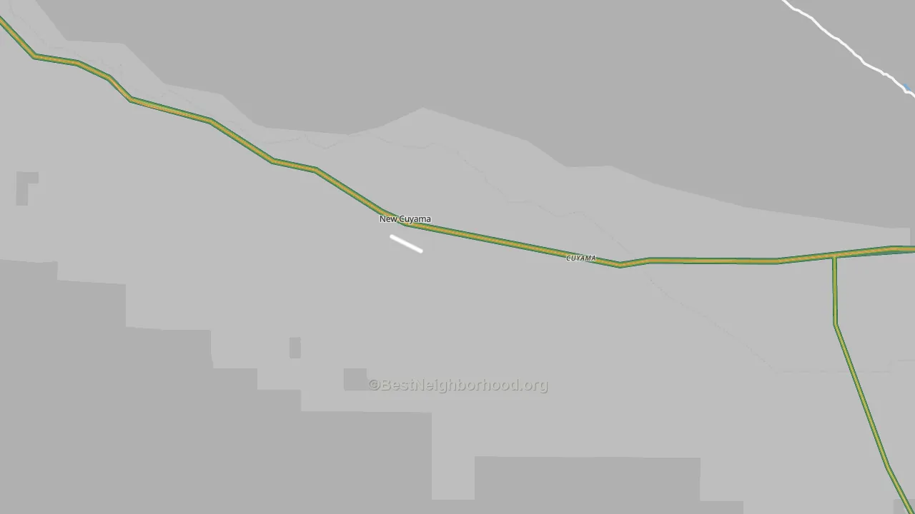 New Cuyama, CA Map of Noise Levels in New Cuyama