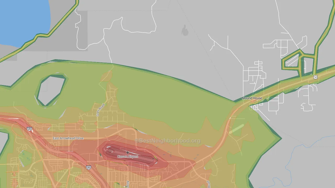 New Empire, NV Map of Noise Levels in New Empire