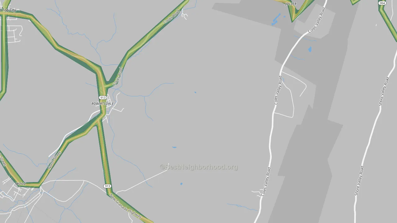 New Grenada, PA Map of Noise Levels in New Grenada