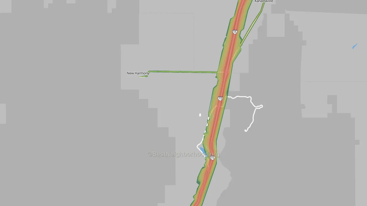 New Harmony, UT Map of Noise Levels in New Harmony