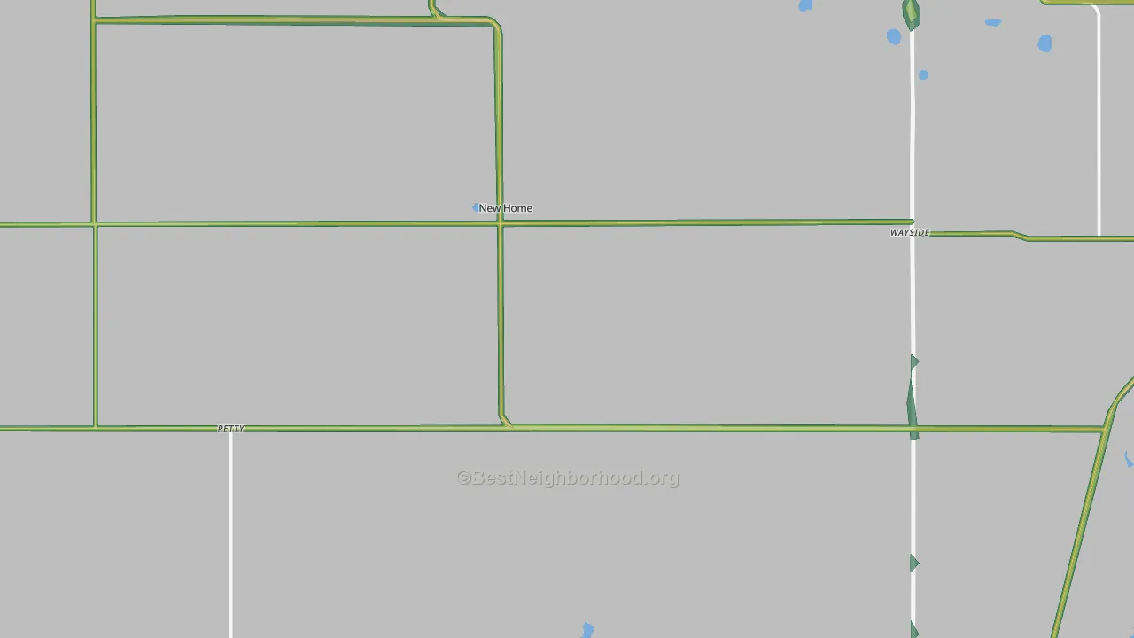 New Home, TX Map of Noise Levels in New Home