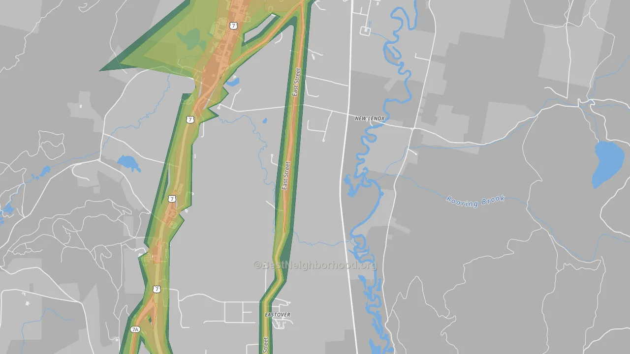 New Lenox, MA Map of Noise Levels in New Lenox