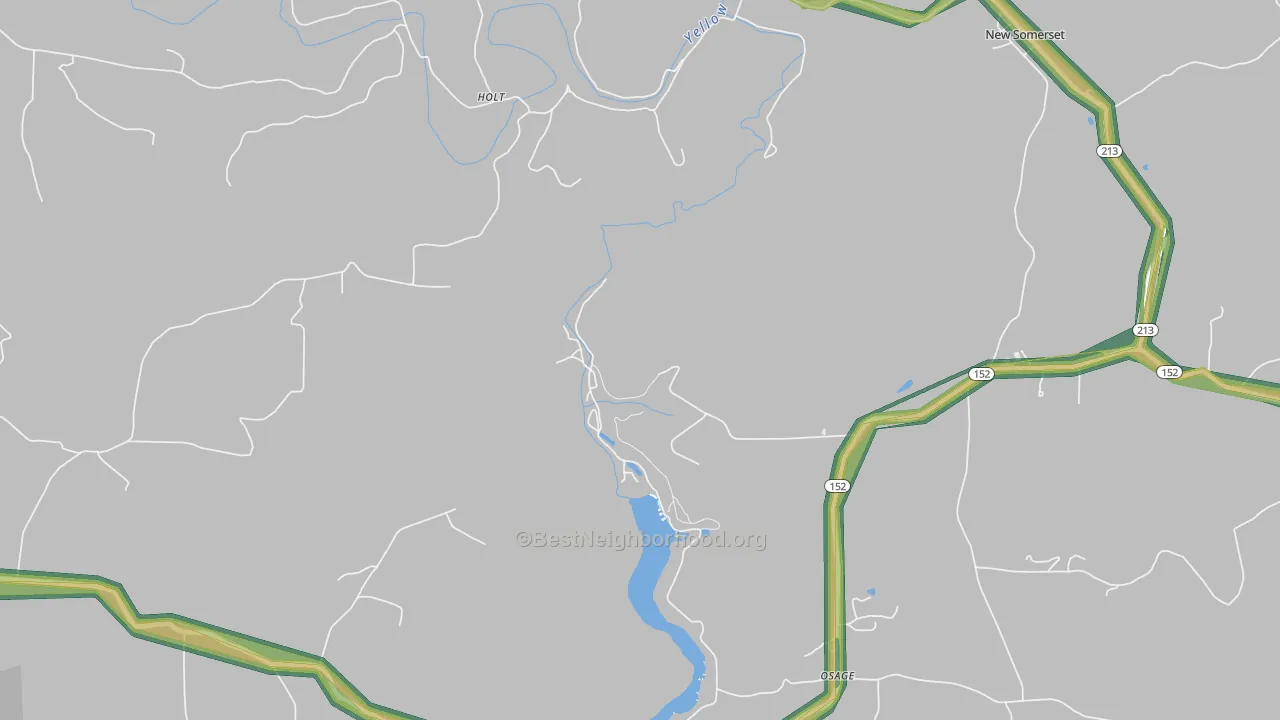 New Somerset, OH Map of Noise Levels in New Somerset