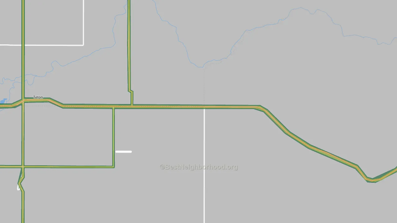 Newdale, ID Map of Noise Levels in Newdale