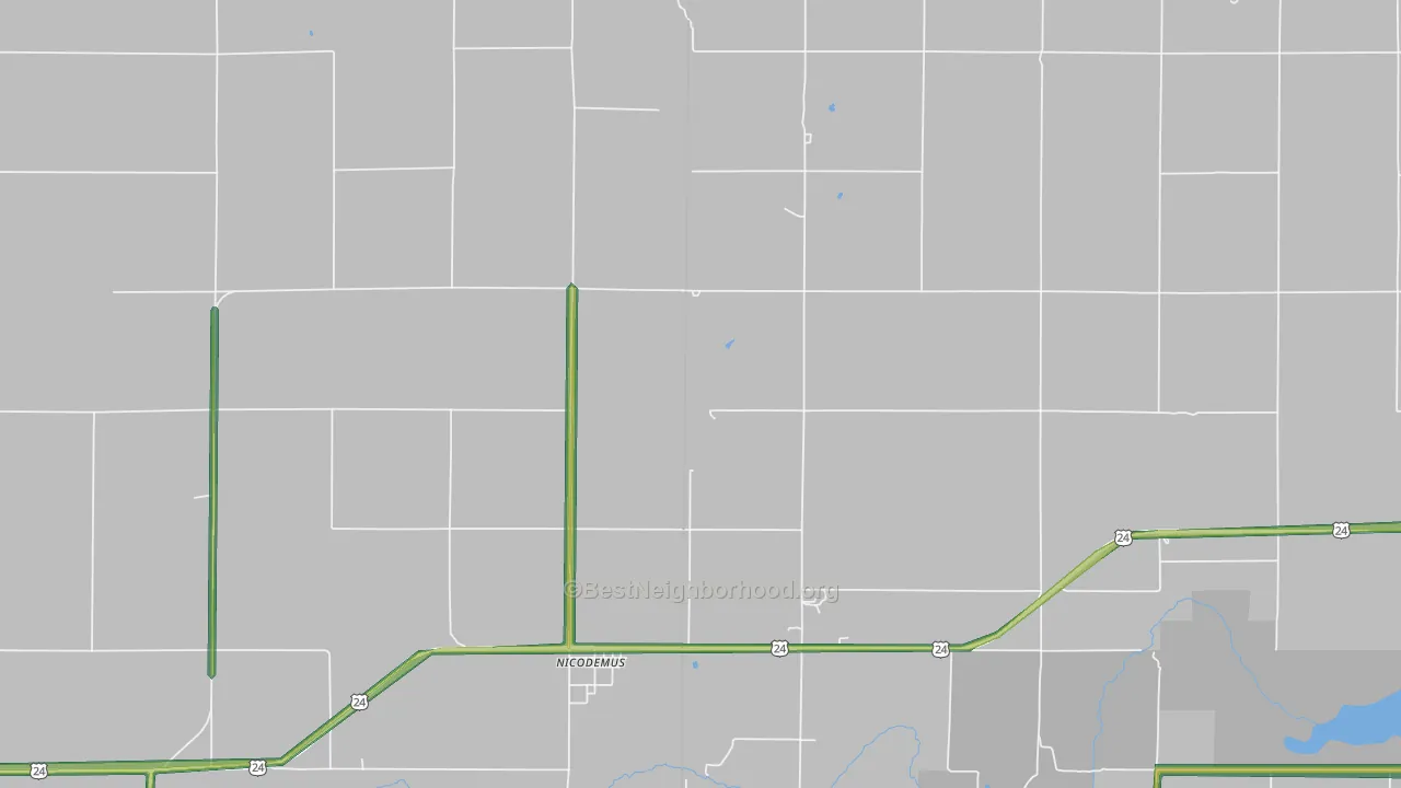 Nicodemus, KS Map of Noise Levels in Nicodemus