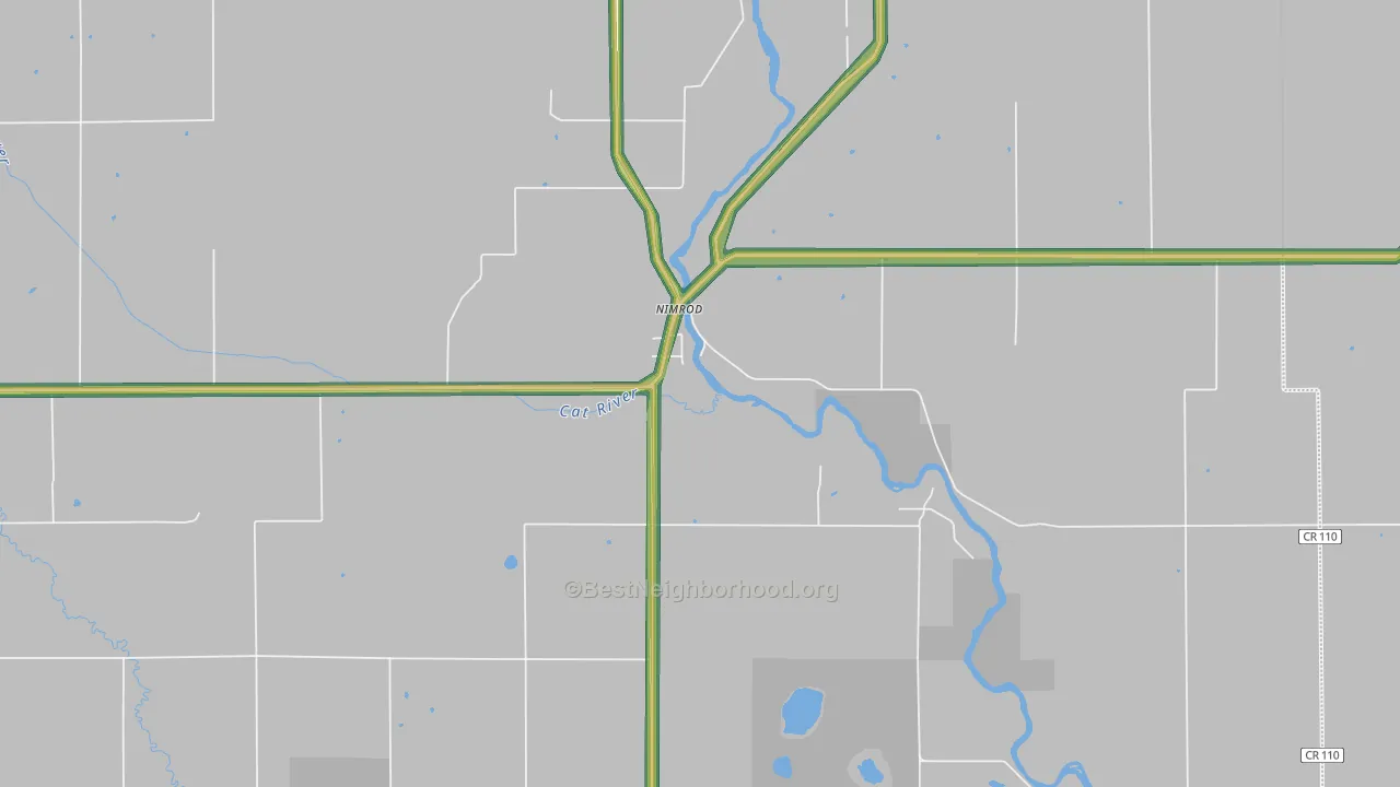 Nimrod, MN Map of Noise Levels in Nimrod
