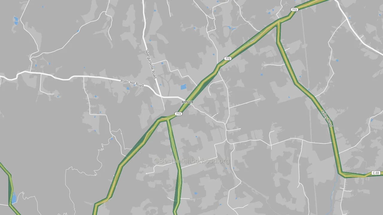 Nipgen, OH Map of Noise Levels in Nipgen