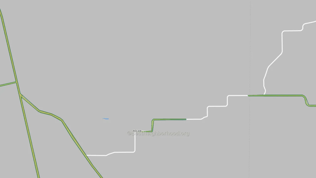Nolan, TX Map of Noise Levels in Nolan