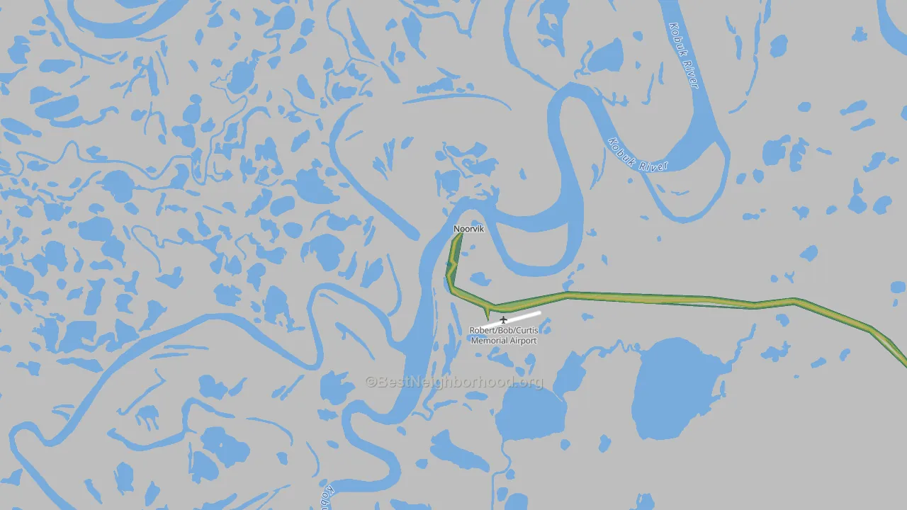Noorvik, AK Map of Noise Levels in Noorvik