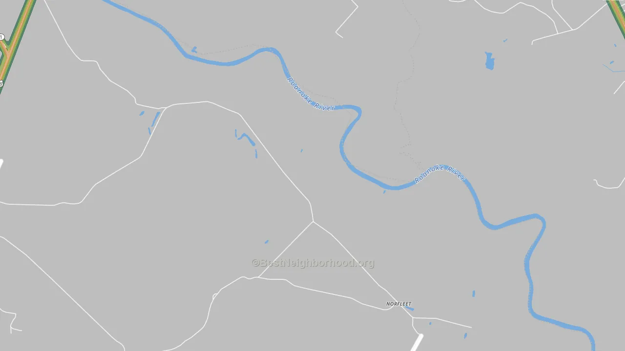 Norfleet, NC Map of Noise Levels in Norfleet