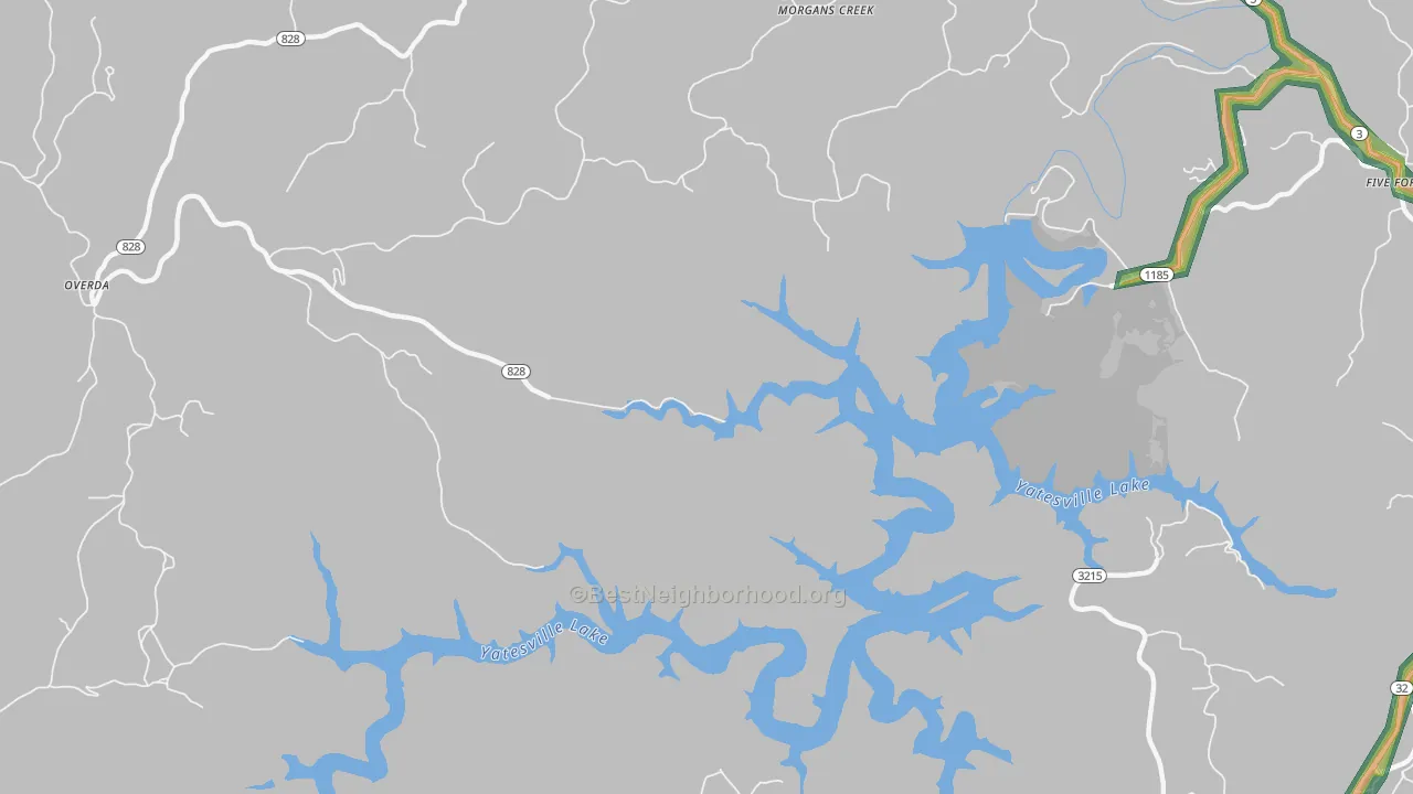 Noris, KY Map of Noise Levels in Noris