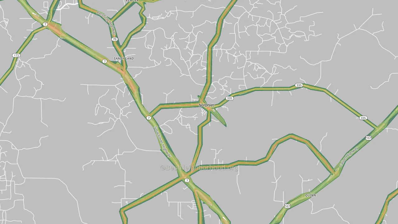 Norphlet, AR Map of Noise Levels in Norphlet