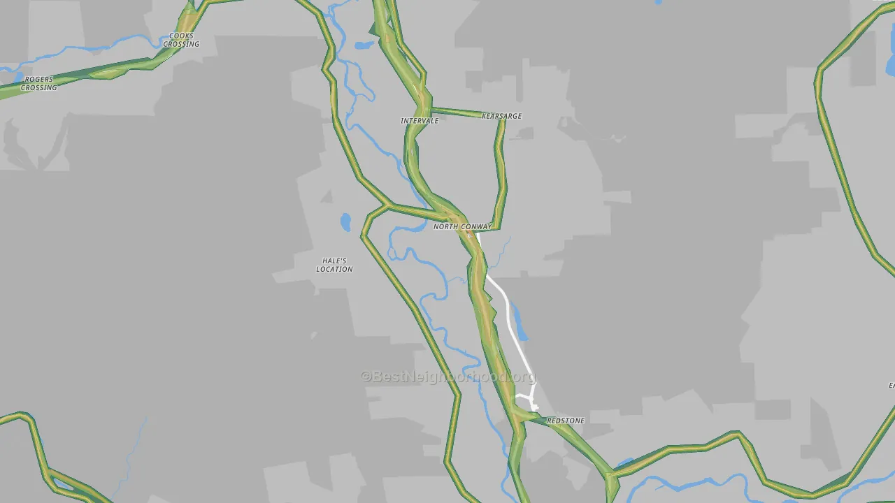 North Conway, NH Map of Noise Levels in North Conway