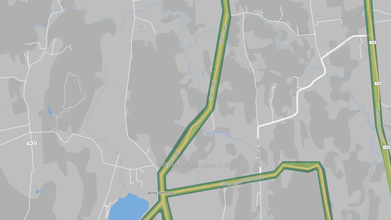 North Ferrisburg, VT Map of Noise Levels in North Ferrisburg