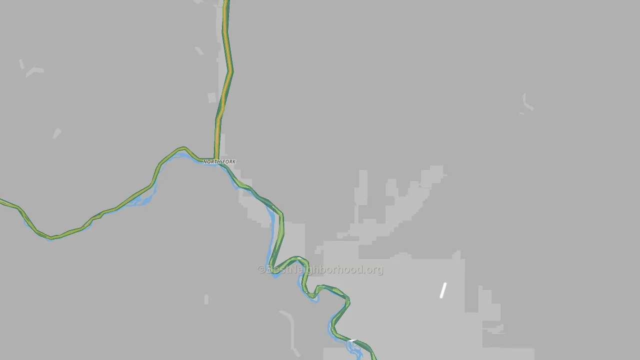 North Fork, ID Map of Noise Levels in North Fork