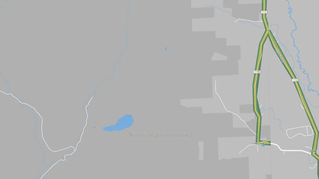 North Fryeburg, NH Map of Noise Levels in North Fryeburg