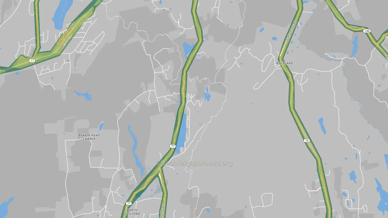 North Guilford, CT Map of Noise Levels in North Guilford