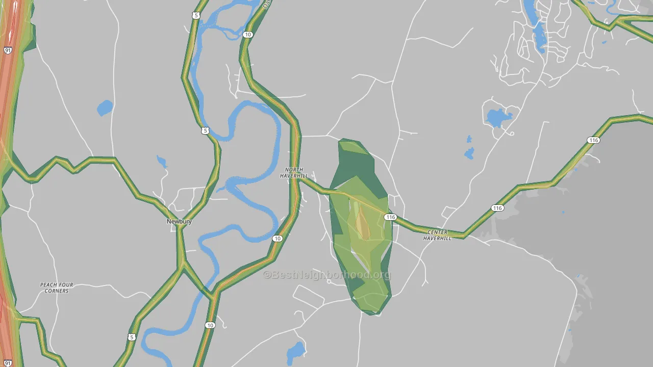 North Haverhill, NH Map of Noise Levels in North Haverhill