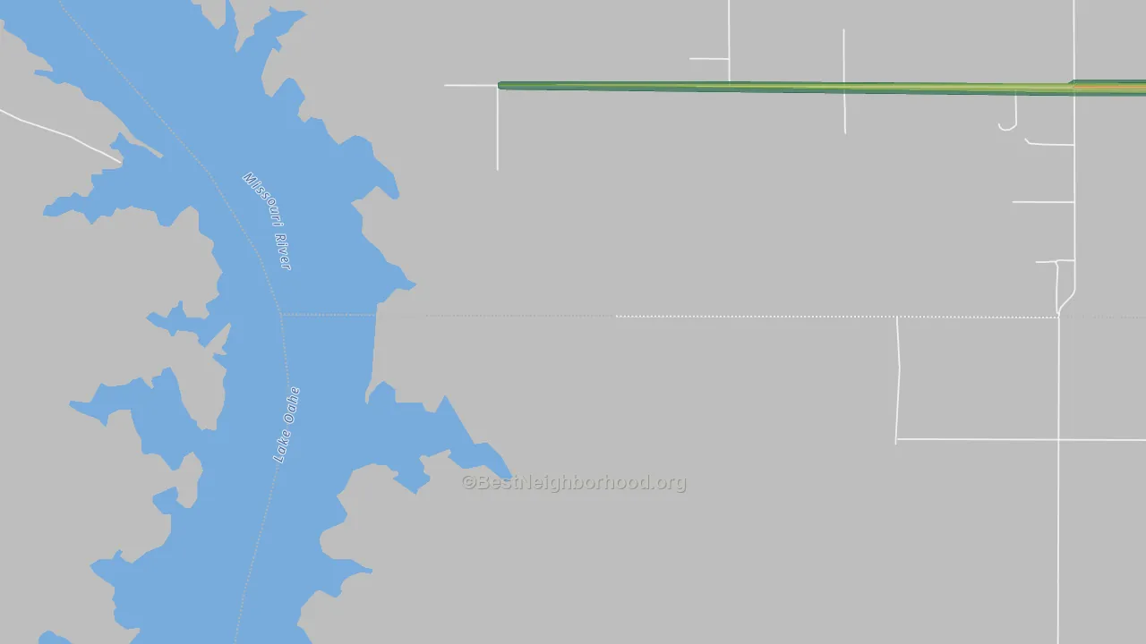 North Riverside, SD Map of Noise Levels in North Riverside