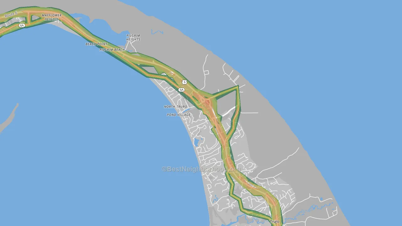 North Truro, MA Map of Noise Levels in North Truro