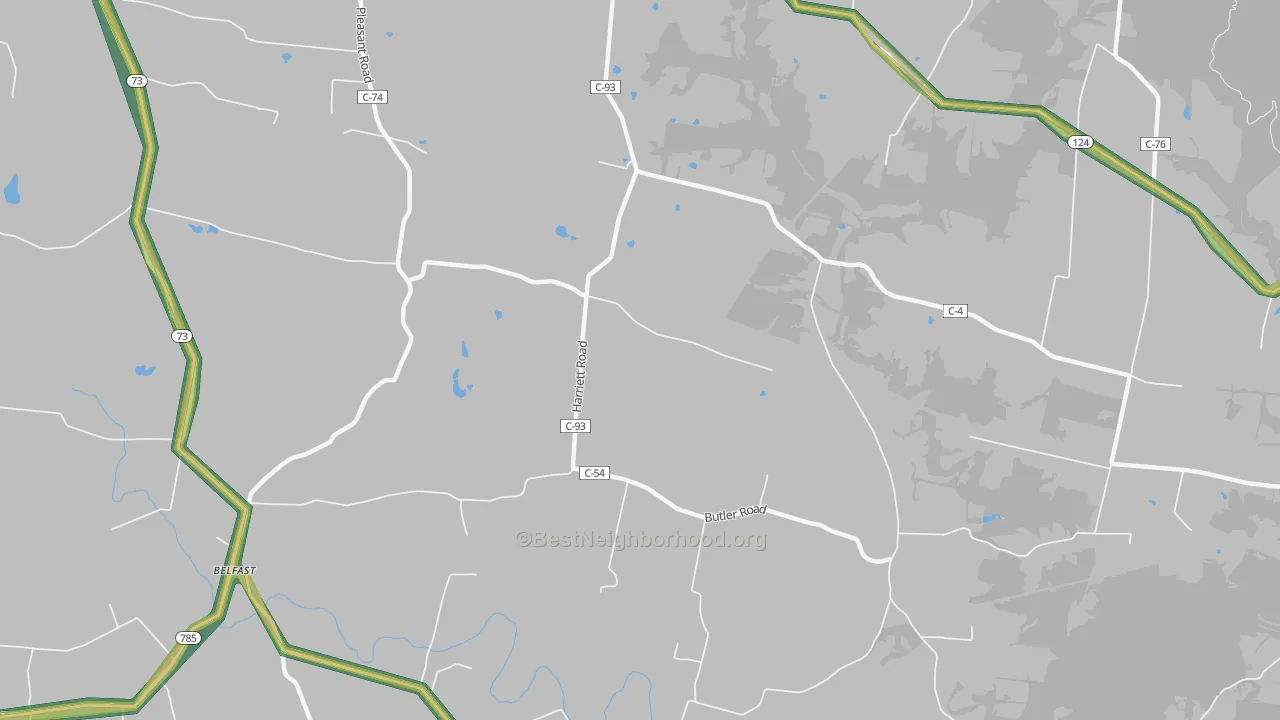 North Uniontown, OH Map of Noise Levels in North Uniontown