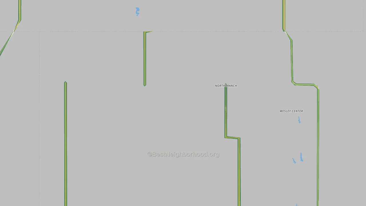 Northbranch, KS Map of Noise Levels in Northbranch