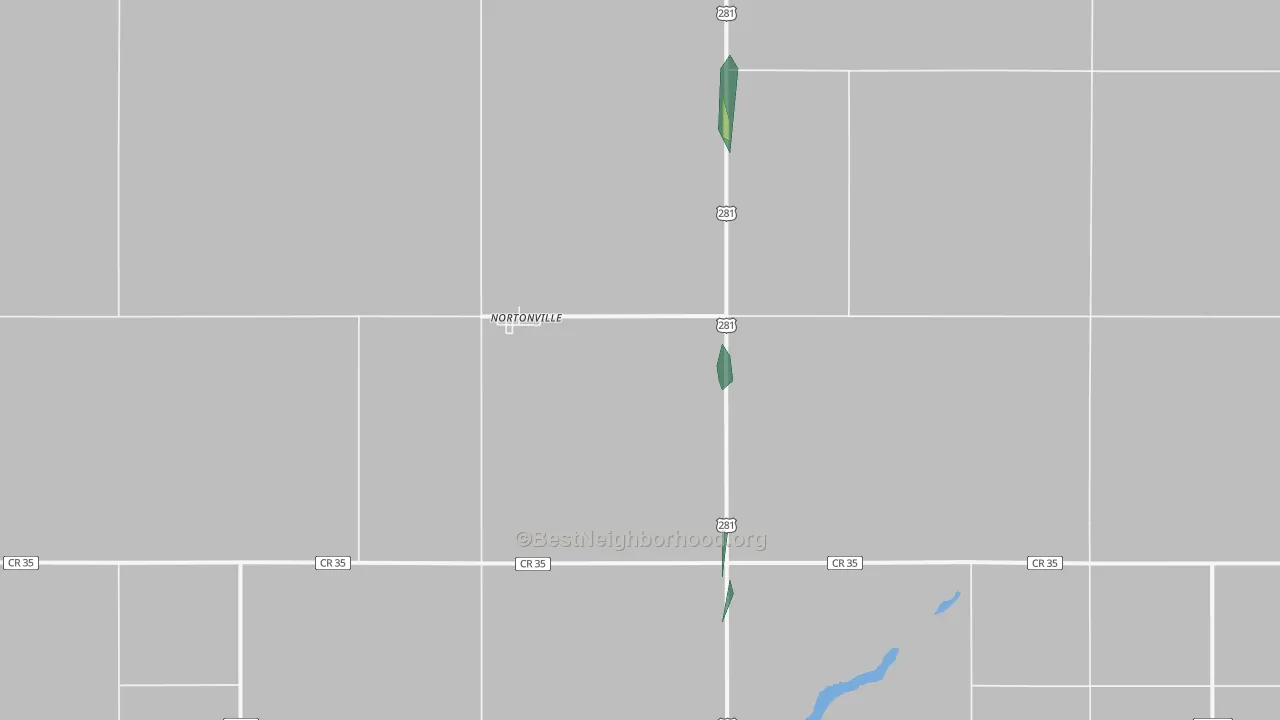 Nortonville, ND Map of Noise Levels in Nortonville