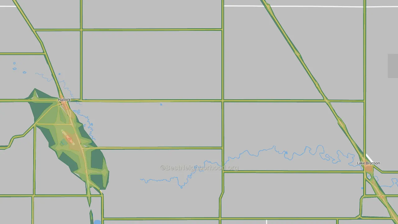Noyes, MN Map of Noise Levels in Noyes