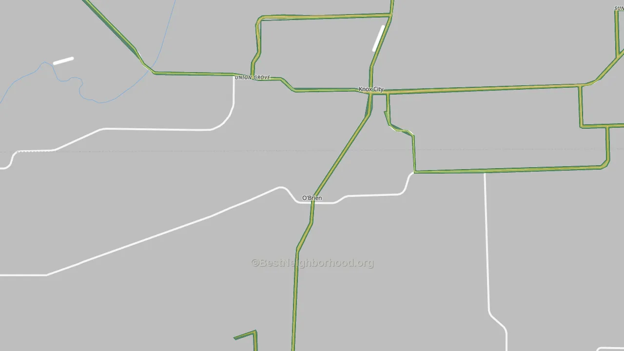 O'Brien, TX Map of Noise Levels in O'Brien