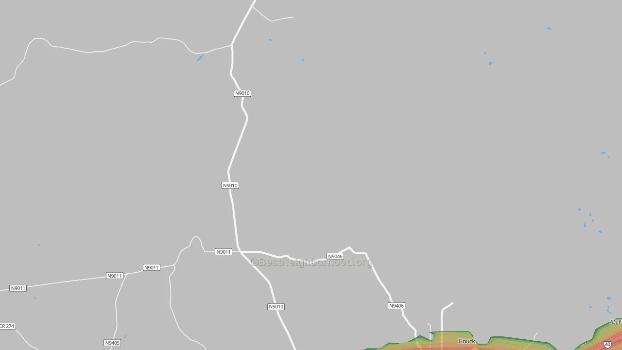Oak Springs, AZ Map of Noise Levels in Oak Springs