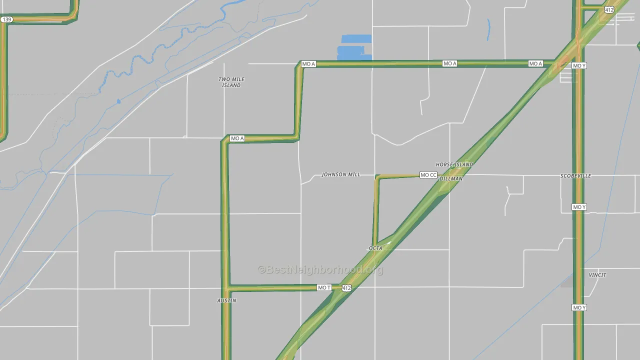 Octa, MO Map of Noise Levels in Octa