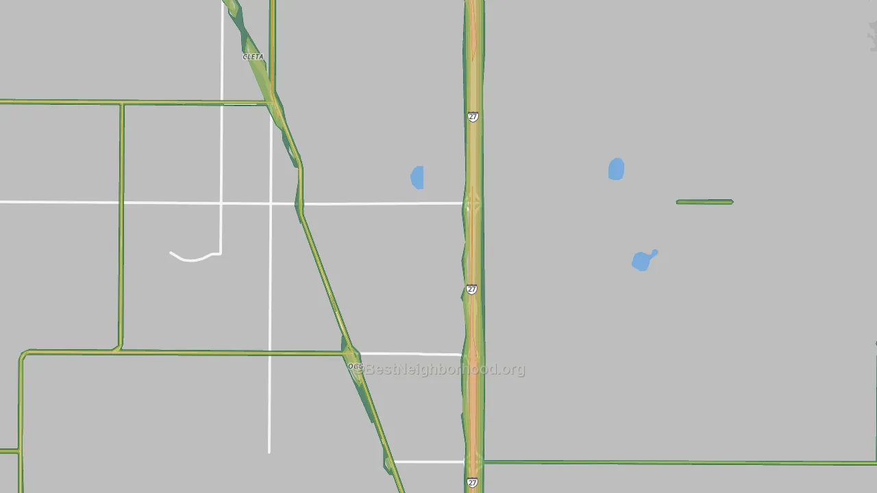 Ogg, TX Map of Noise Levels in Ogg