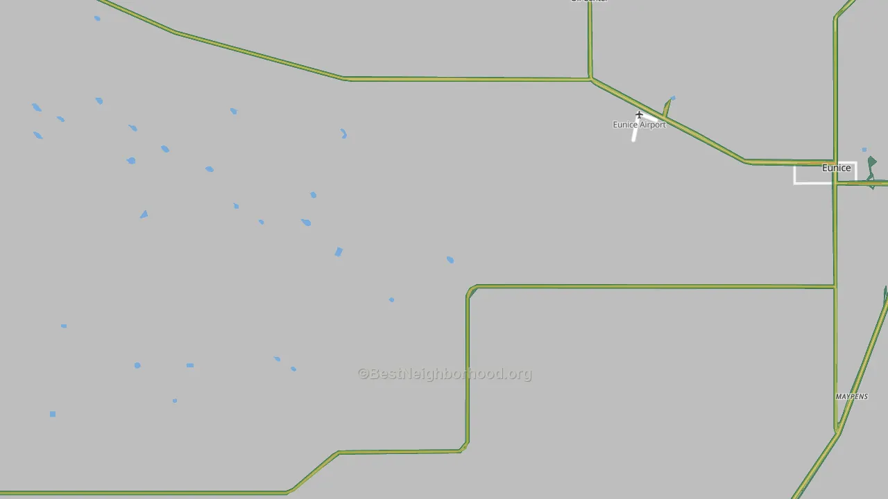 Oil Center, NM Map of Noise Levels in Oil Center