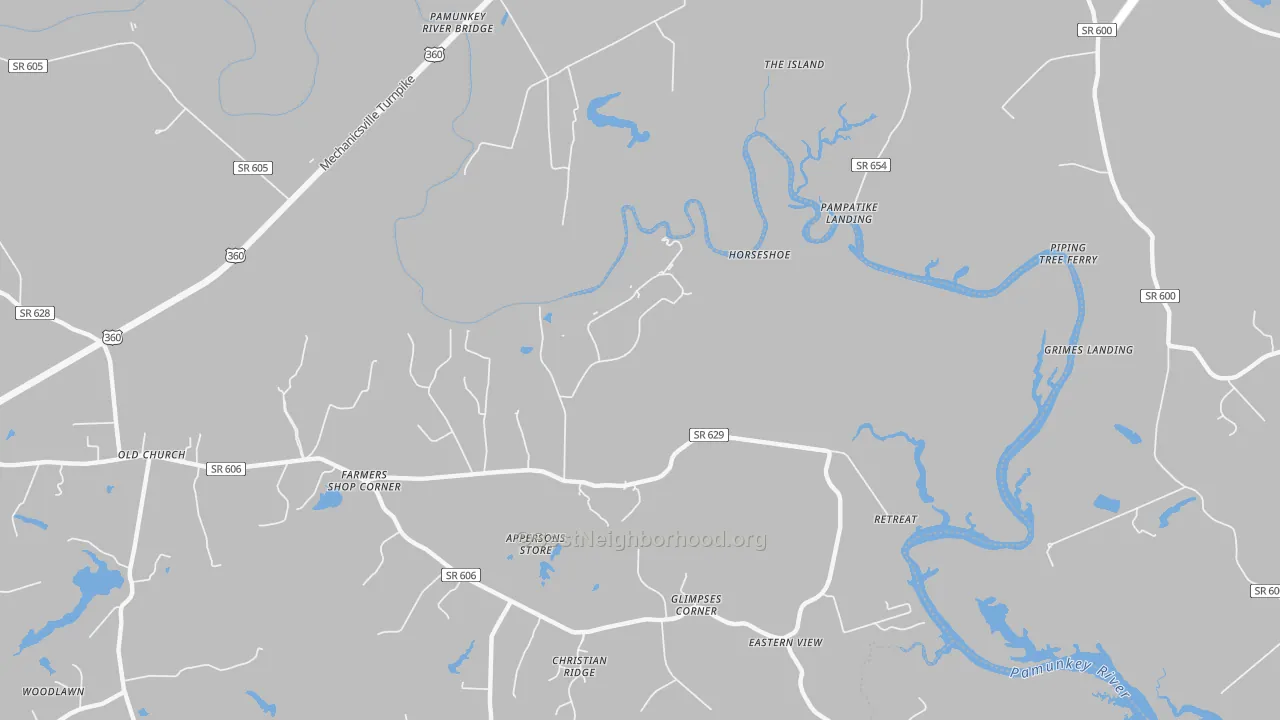 Old Church, VA Map of Noise Levels in Old Church
