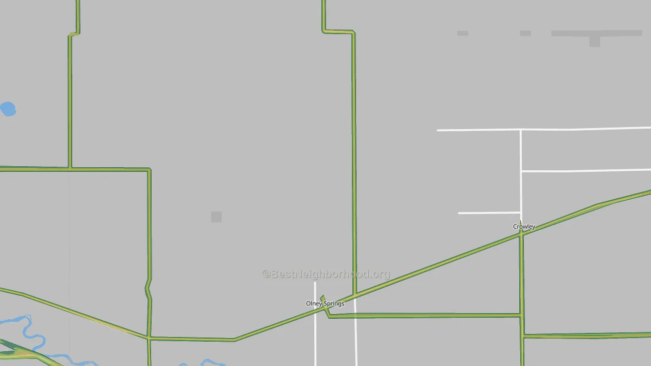 Olney Springs, CO Map of Noise Levels in Olney Springs
