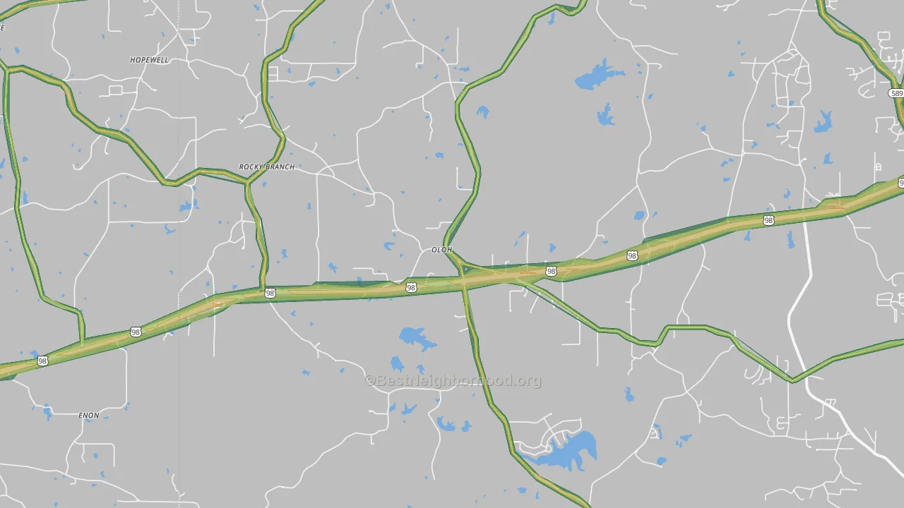Oloh, MS Map of Noise Levels in Oloh