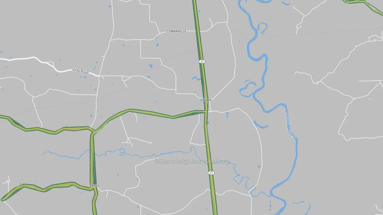 Oma, MS Map of Noise Levels in Oma