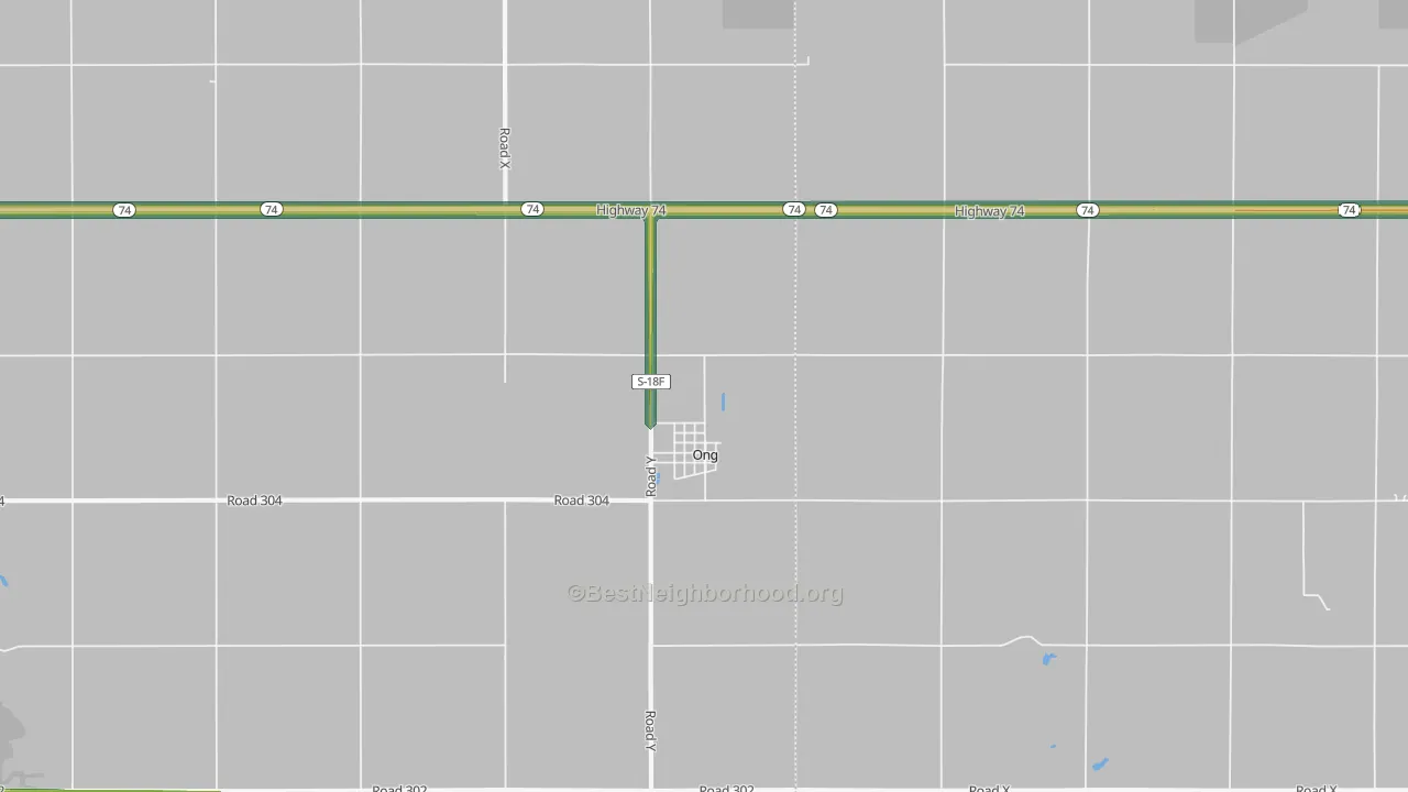 Ong, NE Map of Noise Levels in Ong