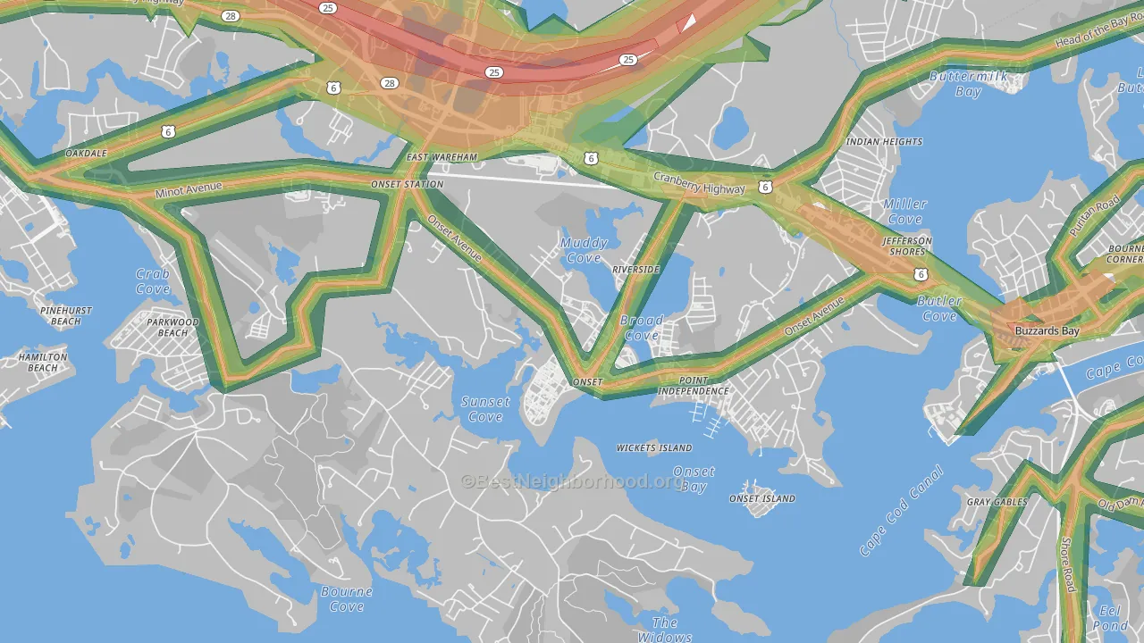 Onset, MA Map of Noise Levels in Onset