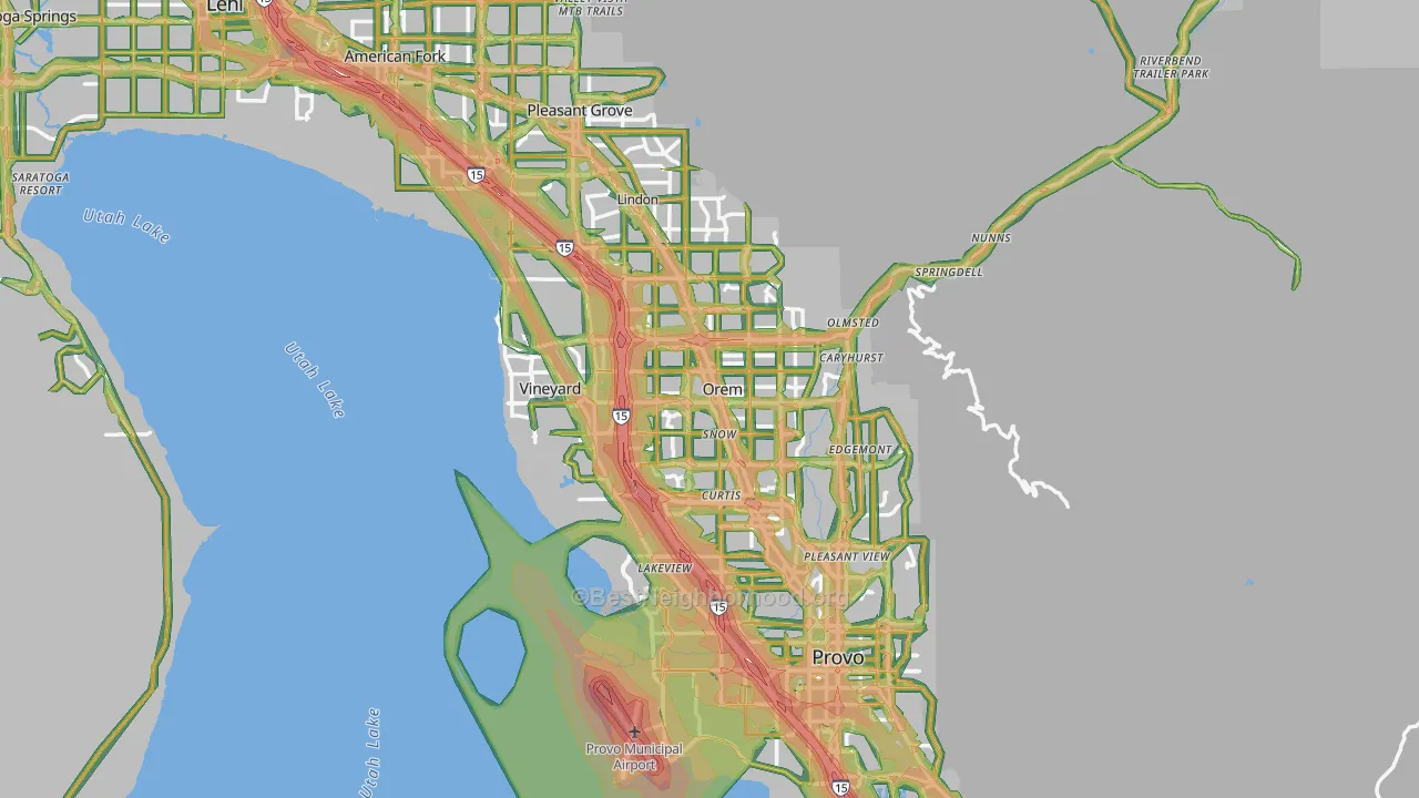 Orem, UT Map of Noise Levels in Orem