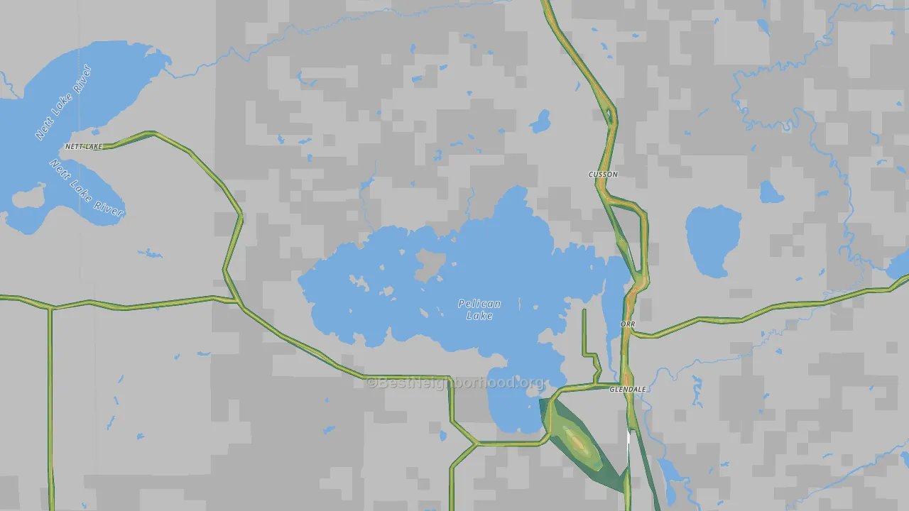 Orr, MN Map of Noise Levels in Orr