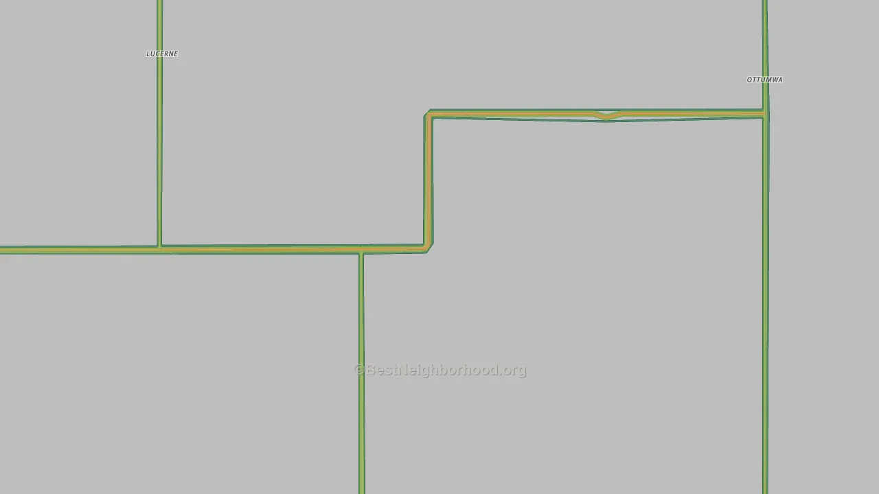Ottumwa, SD Map of Noise Levels in Ottumwa