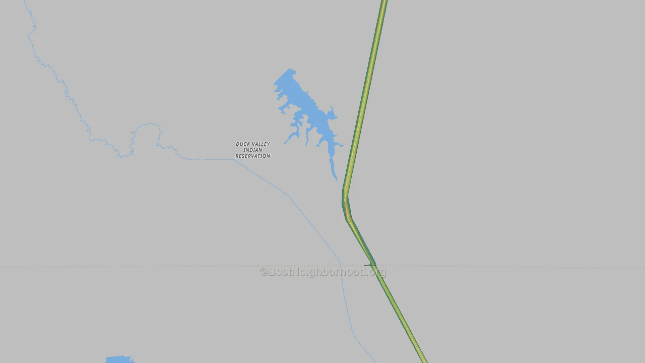 Owyhee, ID Map of Noise Levels in Owyhee
