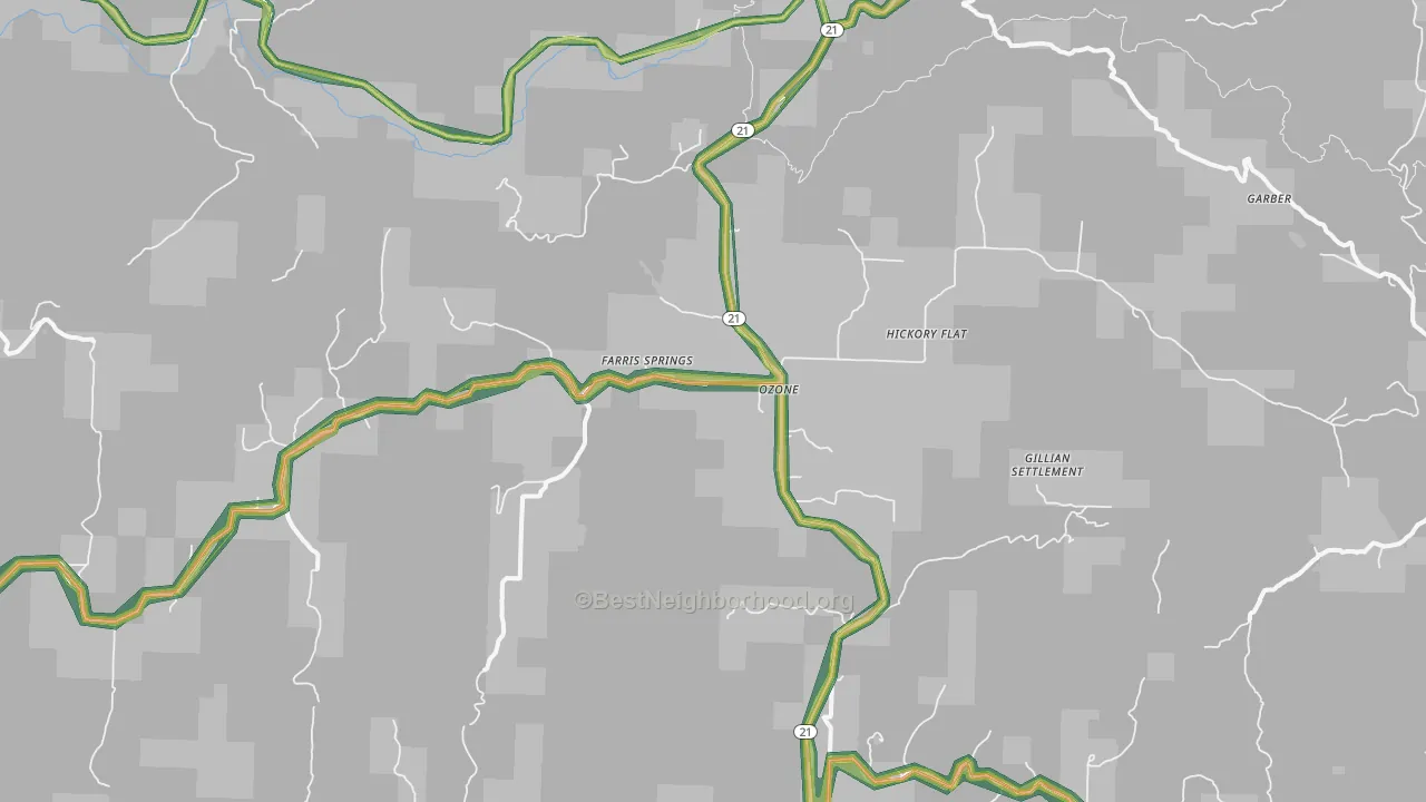 Ozone, AR Map of Noise Levels in Ozone