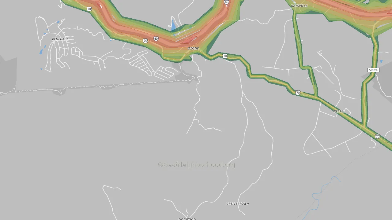 Ozone, TN Map of Noise Levels in Ozone