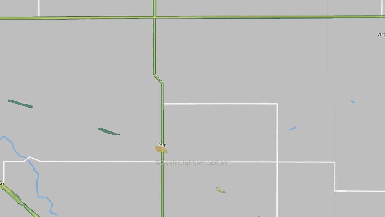 Page, NE Map of Noise Levels in Page