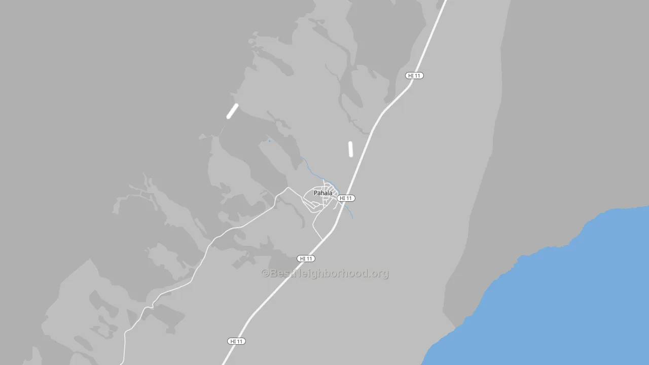 Pahala, HI Map of Noise Levels in Pahala