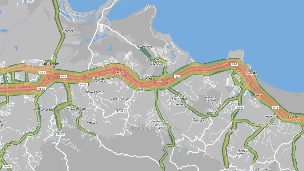 Palmer, PR Map of Noise Levels in Palmer