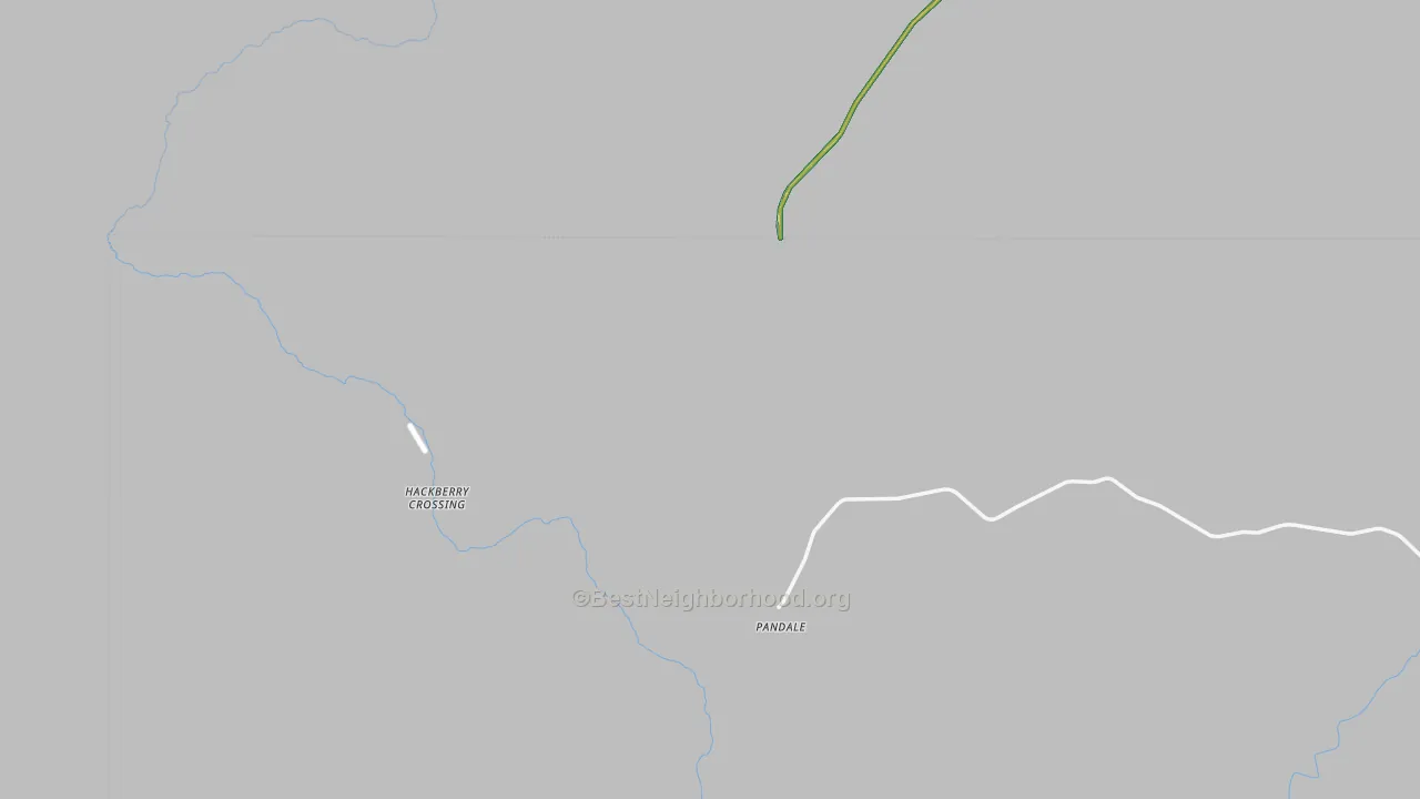 Pandale, TX Map of Noise Levels in Pandale